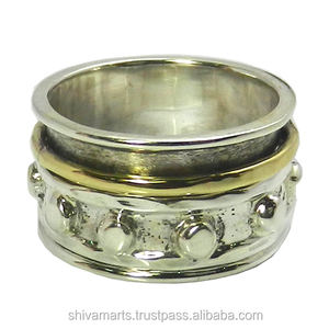 สินค้าขายดีที่สุดเครื่องประดับเงินธรรมดา925แหวนสปินเนอร์เงินสเตอร์ลิงทำด้วยมือเครื่องประดับแหวนเวอร์เมียลนิรันดร์ - Product Image 2