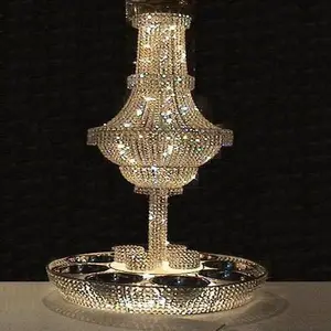 优雅的金属水晶吊灯Karahi婚礼酒店和餐厅特殊场合Karahi支架