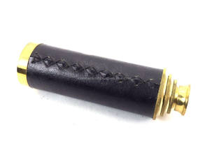 Télescope nautique antique en laiton maritime avec télescope encastré en cuir rose par Calvin artisanat - Product Image 4