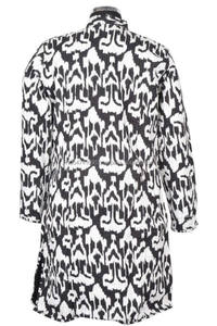 Hecho a mano de algodón Vintage Kantha acolchado chaquetas Reversible Kantha largo chaqueta de las mujeres - Product Image 6