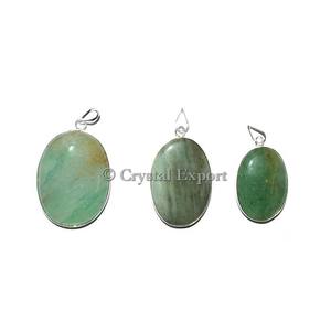 Colgante Ovalado de Aventurina Verde Natural, Curativo, Hecho a Mano en su Origen, para la Creación de Joyas - Product Image 1