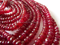 Perles Rondes Facettées en Grenat Rouge Pierre Naturelle Certifiées par un Certificat Tierce Partie pour la Fabrication de Bijoux