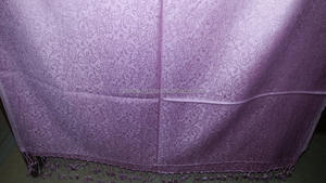 Jacquard Pasley Flower Self Design Solid Viscose <b>Pashmina</b> <b>Shawl</b> Spring Season Traditional Scarf & <b>Shawl</b> - Product Image 2