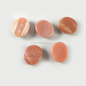 Lote de 5 Piezas de Ópalo Rosa Natural Recubierto, Cabujón Ovalado de 12x10 mm, 18.05 Quilates, Piedra Preciosa Suelta para Fabricación de Joyas, Venta al Por Mayor - Product Image 2