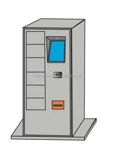 Casilleros de carga de teléfono móvil de acero/metal electrónico activado por código PIN con código de barras Solución de almacenamiento de oficina y lugar público - Product Image 3