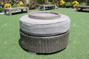 Conjunto de sofá de mimbre polivinílico, diseño increíble, redondo, para jardín al aire libre - Product Image 4