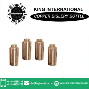 KING ขวดน้ำทองแดงแบบทุบแข็งแรง,ภาชนะใส่เครื่องดื่มเพื่อสุขภาพอุปกรณ์อายุรเวทที่ยั่งยืน - Product Image 4