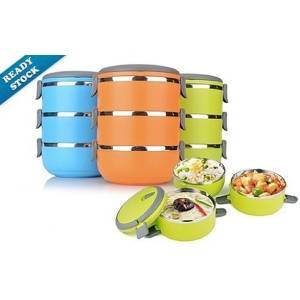 Boîte à lunch en acier inoxydable King International, meilleures boîtes à lunch colorées à 2 étages, 3 étages, meilleures boîtes à lunch pour enfants, boîte à lunch pour le bureau, boîte à lunch pour les sorties - Product Image 3