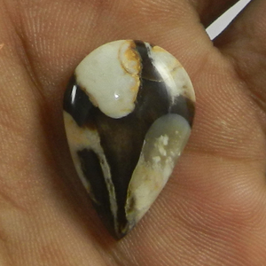 หินอัญมณีทรงหลวม Cabochon 2.75 Gms ถั่วลิสงแจสเปอร์16X25มม. ลูกแพร์ - Product Image 3