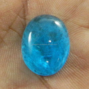 Quartz bleu 14x18mm ovale cabochon 2,30 grammes pierre précieuse de bonne qualité pour bijoux en argent - Product Image 3