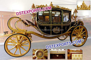 Hermoso Carruaje de Boda Real Moderno, Tirado por Caballos, Color, Tamaño y Forma Personalizables, Construcción Ligera de Madera y Metal - Product Image 2