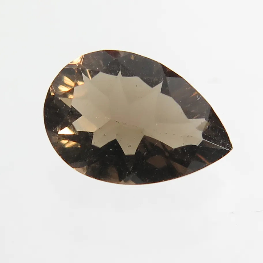 Превосходный натуральный грубый дымчатый кварц, овальная коричневая форма, граненый для браслетов и других ювелирных изделий, свободный драгоценный камень