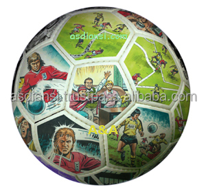 ลูกบอลหนัง PU แบบเย็บด้วยมือพิมพ์ลายสำหรับการฝึกซ้อมของขวัญวันครบรอบแต่งงาน - Product Image 5