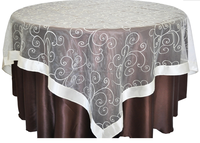 Nappe de table tissée 100 % coton imperméable grande taille Sandex Corp, design uni, tailles personnalisables, logo, 200 g/m², certifiée ISO 9001