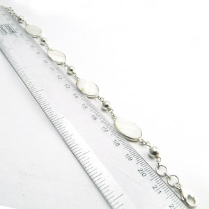 Increíbles Pulseras de Plata de Ley 925 con Perlas Ovaladas, Joyería de Plata Oxidada, Shri AshapuraJewels Bohemia - Product Image 4