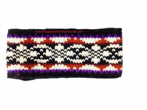 ที่คาดผม100% ทำด้วยมือทำจากผ้าขนสัตว์อุปกรณ์เสริมสำหรับฤดูหนาวผู้ชายและผู้หญิงดีไซน์ใหม่การค้าที่เป็นธรรมสำหรับฤดูหนาว - Product Image 2