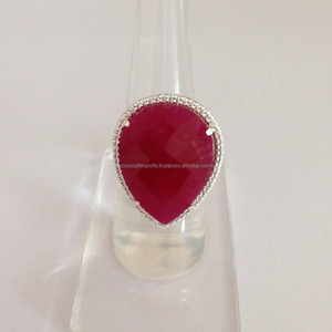 Anillo de Boda de Plata de Ley 925 con Ónix, Chapado en Rodio, Estilo Clásico, Engaste de Bisel con Circonitas Cúbicas y Ónix Rojo, Regalo de Compromiso - Product Image 1