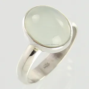 ผลิตภัณฑ์ที่มียอดขายสูงสุดในอาลีบาบาเงินอควา Chalcedony แหวนออกแบบสำหรับผู้ชาย