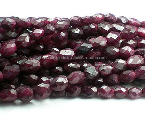 ทับทิมเหลี่ยมเพชรพลอยสีแดงลูกปัดเหลี่ยมเพชรพลอย - Product Image 4