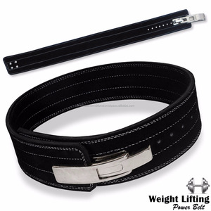 Shemax 2023เข็มขัดยกน้ำหนักที่มีคุณภาพสูงที่กำหนดเองเข็มขัดหนังนูบัคโครเมี่ยม - Product Image 5