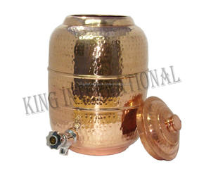 King Copper 1000 <b>ml</b> Tumbler India's Pure <b>100</b>% Ayurvedic Metal Water <b>Bottle</b> for Gifting and Yoga - Product Image 5