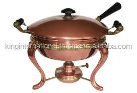 Plato de frotamiento redondo modelo Grace de latón y cobre - Product Image 5