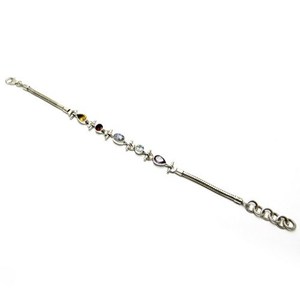 Pulseras de Plata de Ley 925 con Piedras Mixtas, Estilo Bohemio Cristiano, Unisex, para Compromiso y Boda - Product Image 4