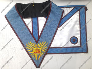 French Rite Masonic Regalia Mark Master Mason Delantal - Product Image 2