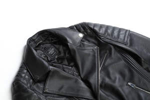 Veste en cuir unisexe en cuir de vache véritable et fourrure de mouton, style racer, blazer d'hiver, tissu respirant, lavé, service OEM, écologique pour - Product Image 3