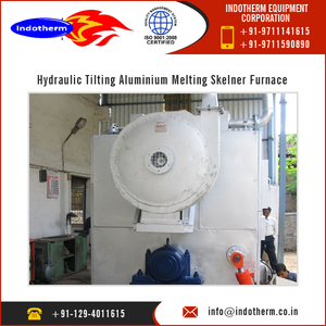 Horno eléctrico Skelner de alta calidad de 2 toneladas, motor de fusión de aluminio inclinable hidráulico de nueva condición para fabricación Industrial - Product Image 3