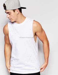 เสื้อยืดแขนกุดกีฬาโพลีเอสเตอร์สำหรับผู้ชายสั่งทำ - Product Image 4