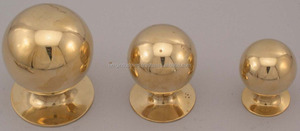 OMG Industries Poignée de porte/tiroir/armoire en laiton moderne personnalisable Bouton en bois naturel pour commode cuisine armoires extérieures - Product Image 5