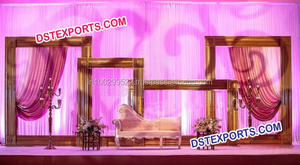 Beautiful <b>Wedding</b> Stage With Fiber <b>Frames</b> Muslim <b>Wedding</b> Stage Decoration New Style Backstage Decor - Product Image 5