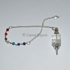 Crystal Cube Geometry Chakra Pendulum - Product Image 1