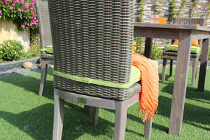 Nouveau design de meubles de jardin en extérieur, table en osier, ensemble de salle à manger, 8 chaises, rotin, matière plastique, cadre en aluminium, cours d'hôtels - Product Image 6