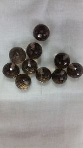 Bola redonda de cuarzo ahumado natural cabujón calibrado suelto de proveedor de piedras preciosas piedras semipreciosas para la fabricación de joyas - Product Image 3