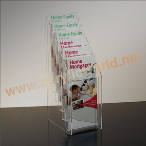 Exhibidor de Folletos Acrílico de Múltiples Niveles, Soporte de Exhibición de Literatura de Varios Niveles para Oficina y Comercio Minorista - Product Image 5