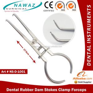 Pince à diodes dentaires en caoutchouc 17.5cm Instruments dentaires professionnels en acier inoxydable de haute qualité personnalisés - Product Image 2