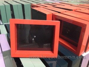 HT4006 Vietnam lacquer wood photo frame - http://lacquerhomevn.com/ - Product Image 1