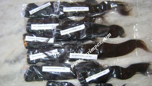 Proveedor de cabello de templo indio crudo de India, vendedores de cabello indio virgen natural de cabello crudo, trama de cabello libre de desprendimiento indio Remy 100% - Product Image 4