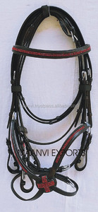 Riendas de cuero de cristal de brida mexicana ligeras personalizadas con hebillas de acero inoxidable productos para caballos - Product Image 2