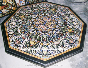 Plateau de Table à manger pitra, en marbre octogonal, européen - Product Image 1