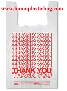11 x 6 x 21 Bio-Degradable Plastic Thank YouT-Shirt Bag - Product Image 2
