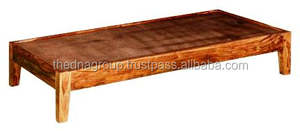 Cama individual de madera con acabado Natural - Product Image 3