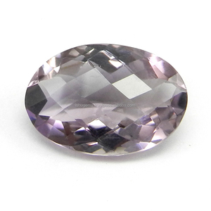Amatista Rosa Natural De 13x20mm, piedra preciosa De corte a cuadros ovalados, para hacer joyería, De Francia - Product Image 3