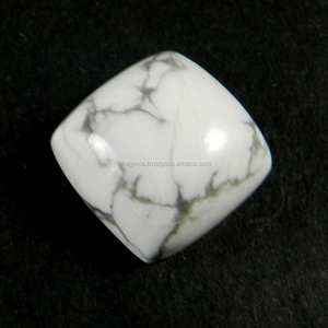 Piedra Preciosa Semipreciosa de Jaspe Howlita Natural Rara de Sudáfrica, Corte Cojín de 22.8 Quilates, 16x16 mm, para Joyería IG2728 - Product Image 1