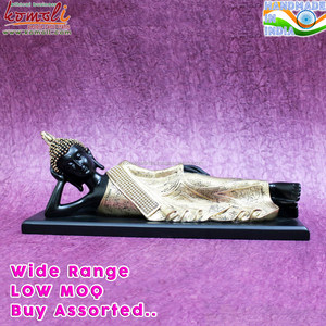 Hecho a mano oro durmiendo reclinable Gautam Buda estatua - Product Image 4