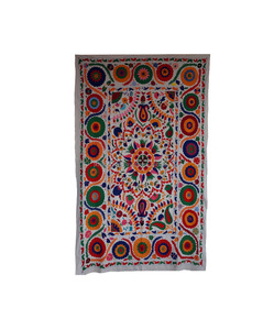 Indio bordado a mano Throw Twin Suzani Tapiz - Product Image 3