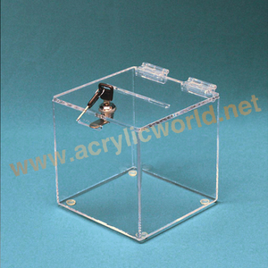 Nuovo stile acrilico scatola di suggerimento commercio all'ingrosso casella di donazione acrilico scatola di suggerimento - Product Image 5