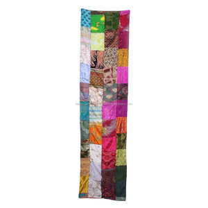 Vintage Style Scarf Reversible SC604 Scarves Sari Patches Scarf Colorful Vintage Silk Panel Sari Vintage Assorted Silk - Product Image 2